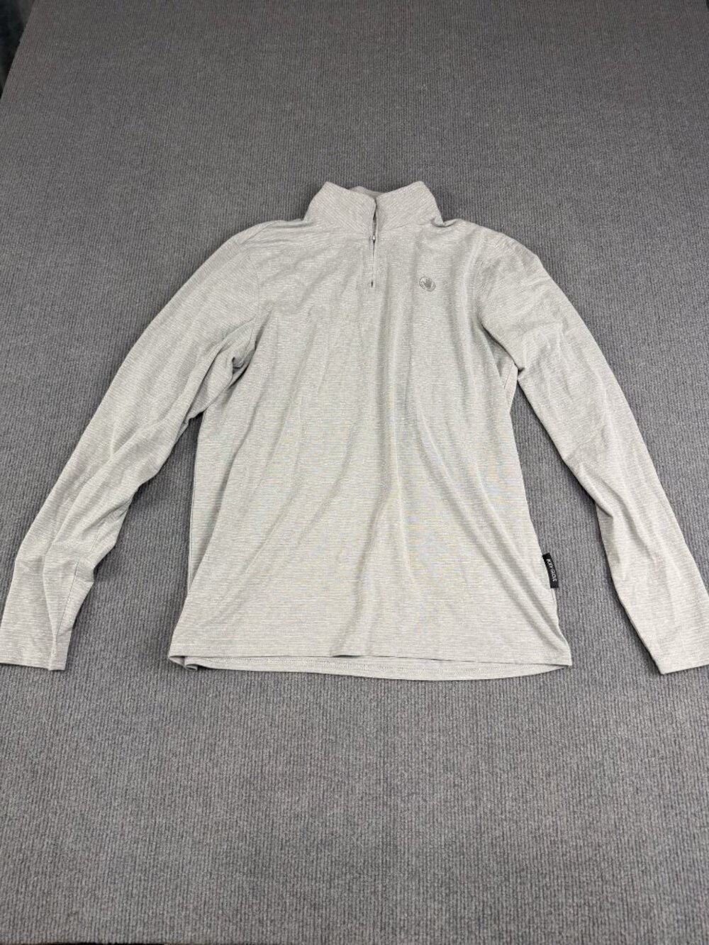 Body Glove Mens Gray 1/4 Zip Long Sleeve Pullover Top S